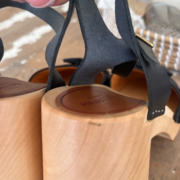 Swedish Hasbeens NWT Bow Covered Sandal Clog Sandal Best Super comfortable ❤️ - Picture 9 of 12